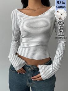 SHEIN BASICS 女士T恤 - 彩色 - 查看 3