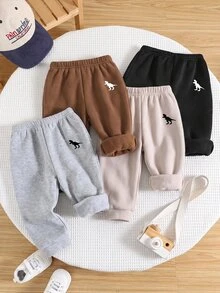 SHEIN 4 Buah Celana Pendek Bayi Laki-laki Musim Dingin - MultiWarna - View 6