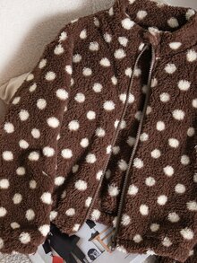 SHEIN Tween Girls Jackets - Brown - View 4