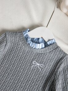 SHEIN 女童（小）T恤 - 灰色 - 查看 5