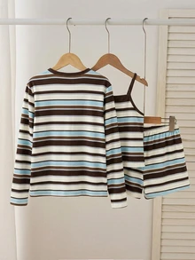 Tween Girls Outerwear Co-Ords - Brown - View 2