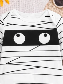 Newborn Baby Pajamas - White - View 3