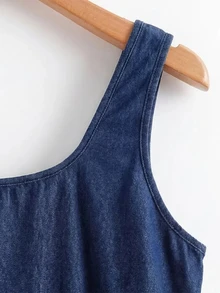 EMERY ROSE EMERY ROSE Plus Size Denim Dresses Fall/Winter - Blue - View 4