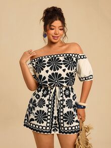 Travachic Plus Size Jumpsuits - Multicolor - View 7