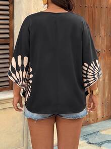 SHEIN VCAY Plus Size Blouses - Multicolor - View 2