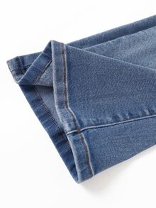 SHEIN Vaqueros Niñas (8-12) - Azul lavado medio - Ver 6