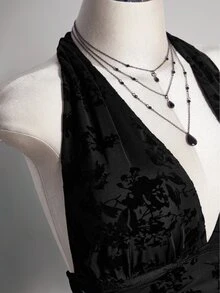 SHEIN ICON 加大洋裝 - 黑色 - 查看 9