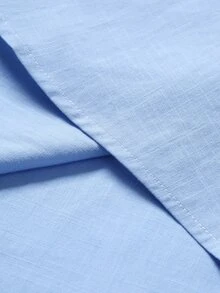 Manfinity Homme Men Plus Size Shirt & Pants Sets, Formal, Old Money - Blue - View 6