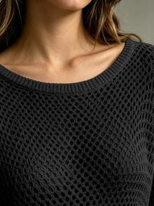 SHEIN Jerséis de Mujer - Negro - Ver 5