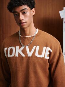 TOKVUE Jerseys para Hombre - Marrón - Ver 5