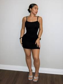 SHEIN SXY Women Mini Dresses - Black - View 5