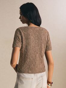 Poéselle Women Knit Tops - Khaki - View 2