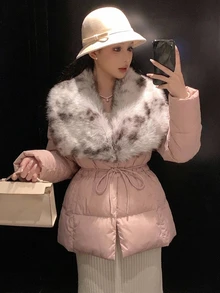 DAZY Women Winter Coats - Pink - View 1