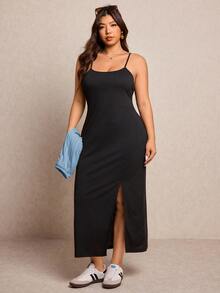 Elaquor Plus Size Co-Ords - Baby Blue - View 4