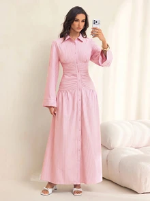 SHEIN Tall 女式長裙 - 粉色 - 查看 4