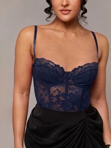 Silquee Women Bodysuits - Navy Blue - View 6