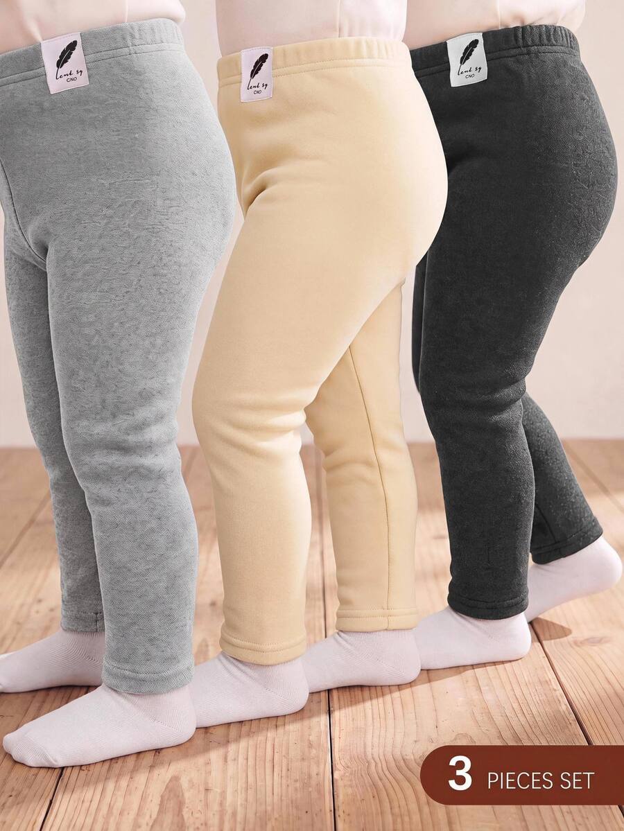 SHEIN 3PCS Baby Girls Bottoms - Multicolor - View 1