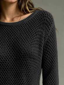 SHEIN Jerséis de Mujer - Negro - Ver 6