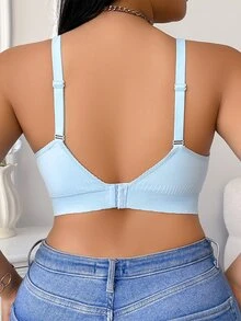 Moonlight&Mama Plus Size Maternity Bras - Blue - View 2