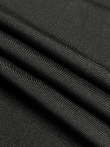 Selianne Draped Collar Ruched Cami Bodysuit Party Club Black Summer Sexy - Black - View 5