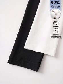 SHEIN BASICS 女士連體衣 - 黑與白 - 查看 8