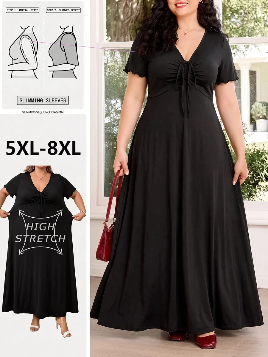 SHEIN CURVE+ Vestidos Tallas Grandes - Negro - Ver 1