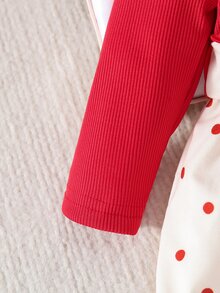 SHEIN Newborn Baby Dresses - Red and White - View 7