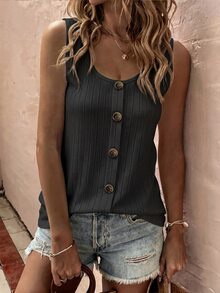 Zayélia Women Tank Tops & Camis - Black - View 3