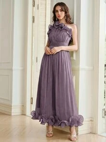 Anewsta Women Long Dresses - Bold Plum - View 1