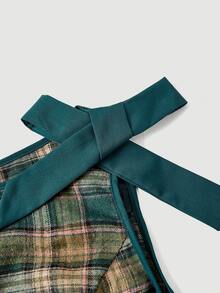 SHEIN MOD Vestidos Tallas Grandes - Verde Oscuro - Ver 3