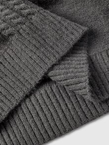 ROMWE Women Sweater Dresses - Dark Grey - View 5