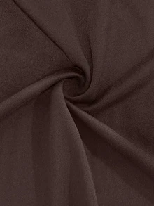 GlowEve CURVE Plus Solid Batwing Sleeve Slim Waist Top Fall - Brown - View 5