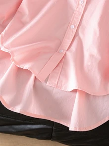 SHEIN Tween Girls Blouses - Pink - View 3