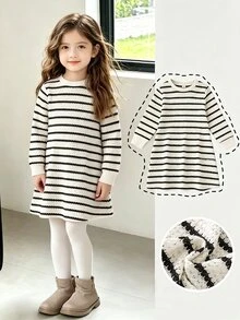 Elladie kids Young Girls Dresses - Black and White - View 1