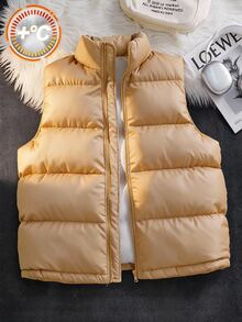 SHEIN Teen Boys Winter Coats - Khaki - View 7