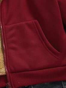 Sudaderas Niñas (8-12) - Burdeos - Ver 4