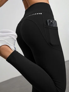 SHEIN Velisys 運動打底褲 - 彩色 - 查看 2