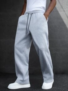 SLATEMANN Pantalones Joggers para Hombre - Gris - Ver 3