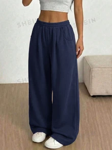 SHEIN 女童（大）長褲 - 藍色 - 查看 1