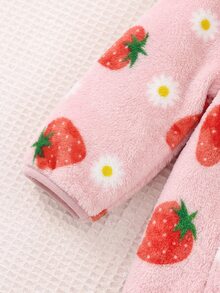 SHEIN Baby Girls Autumn Winter Jumpsuits - Pink - View 4