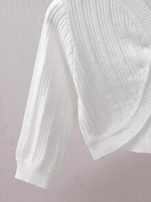 SHEIN Baby Girls Cardigans - White - View 3