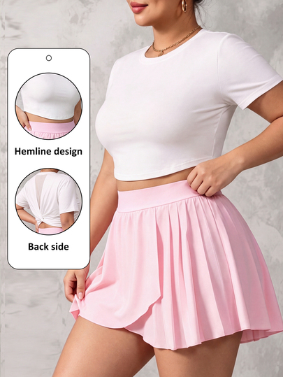 SHEIN Rhythm Era Women Plus Size Sports Tees & Tanks