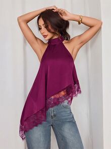SHEIN PETITE 女士上衣 - 紫羅蘭色 - 查看 9