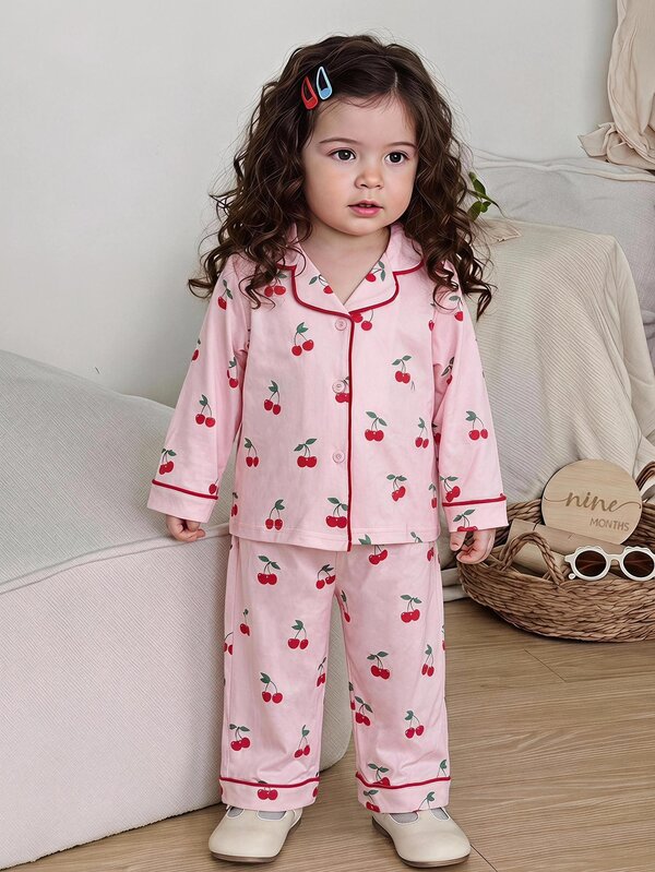 SHEIN Baby Girls Pajamas