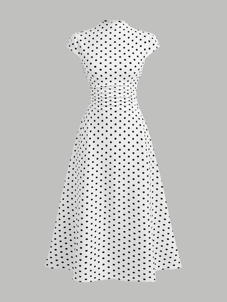 SHEIN Girlism Teen Girl Dresses Elegant And Stylish Off-Shoulder Long-Sleeve Dress For Autumn-Perfect For Everyday Fall/Winter Wear Or As A Christmas Dress. - White - View 3