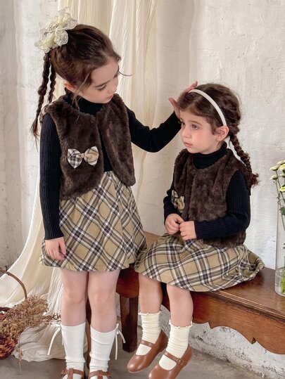 SHEIN Young Girls Dresses