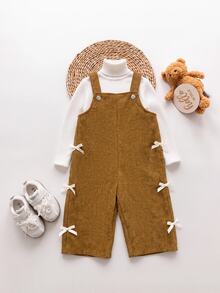 SHEIN Monos de Bebé Niña - Caqui - Ver 5