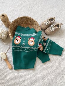 PrepCrw Young Boys Sweaters - Dark Green - View 4