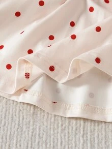 SHEIN Newborn Baby Dresses - Red and White - View 9