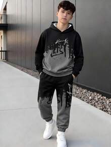 Vacaura Hoodie & Sweatshirt Remaja Laki-laki Koordinat - Grey - View 1